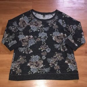 Tribal Floral Sweater. Size XL